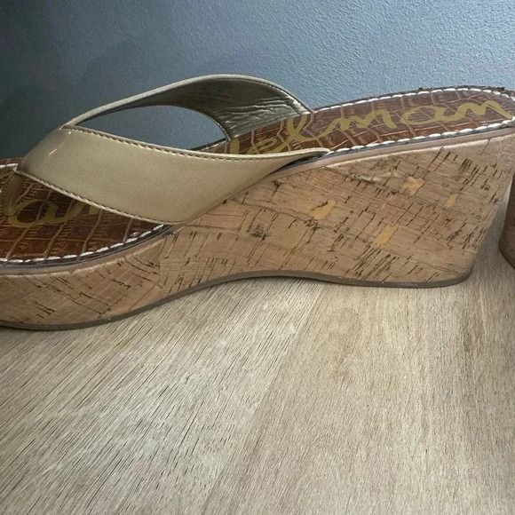 Sam Edelman Romy Platform Wedge Cork Sandal - Picture 7 of 12